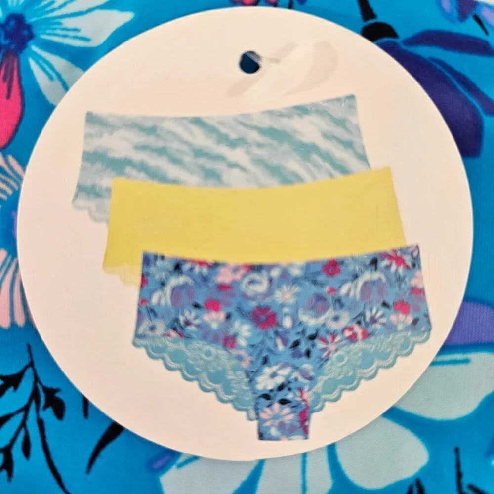 No Boundaries Freecup Cheeky with Lace 3-Pack Panties - Size XXXL (21) NWT